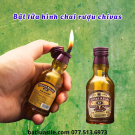 BẬT LỬA HÌNH CHAI RƯỢU CHIVAS - XÀI GAS