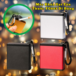 MÓC KHÓA KIÊM GẠT TÀN THUỐC YG003 MINI DI ĐỘNG - KIM LOẠI