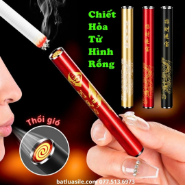 BẬT LỬA ĐIỆN THỔI CHIẾT HỎA TỬ HÌNH RỒNG ( SẠC ĐIỆN )