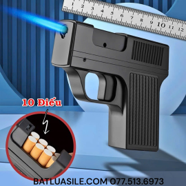 BẬT LỬA KHÒ HỘP THUỐC 2IN1 HÌNH CÂY SÚNG FOCUS ĐỰNG ĐƯỢC 10 ĐIẾU - XÀI GAS