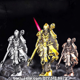 BẬT LỬA KHÒ HÌNH NGỘ KHÔNG WUKONG TRƯNG BÀY ĐỂ BÀN KIM LOẠI - FULL BOX - XÀI GAS