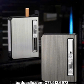 BẬT LỬA KHÒ HỘP THUỐC 2IN1 ĐỰNG ĐƯỢC 10 ĐIẾU FULL BOX - XÀI GAS