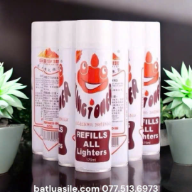 BÌNH GAS TRẮNG 170ML BƠM BẬT LỬA