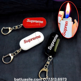 BẬT LỬA MÓC KHÓA SUPREME GAS ĐÁ RÃNH TAY - XÀI GAS