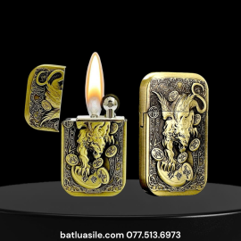 BẬT LỬA XĂNG ĐÁ DOLPHIN 1 BÁNH XE HÌNH TỲ HƯU - XÀI XĂNG