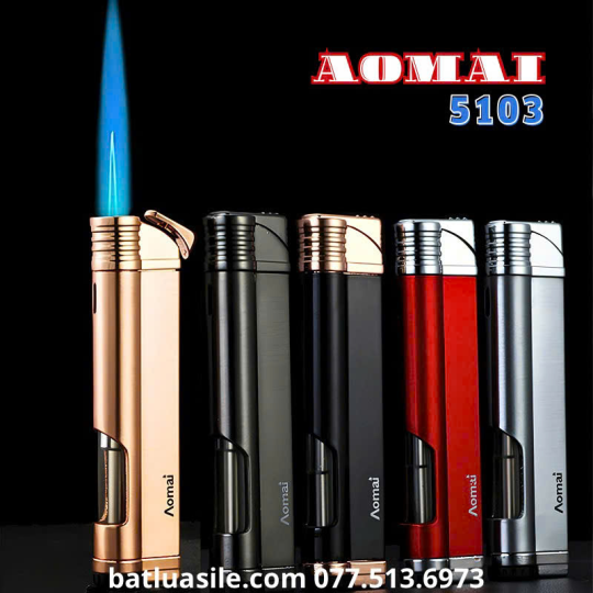 BẬT LỬA KHÒ DÂY TÓC AOMAI 5103 GAS LỘ THIÊN ( AM5103 ) KIM LOẠI - XÀI GAS