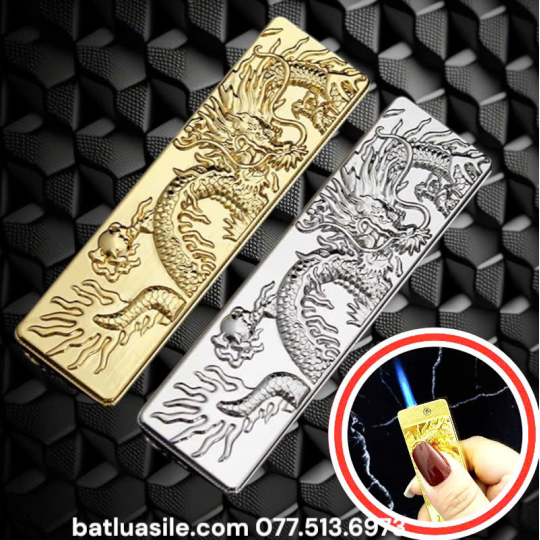 BẬT LỬA KHÒ HÌNH RỒNG NỔI TRƯỢT DỌC [ KIM LOẠI ] - [ XÀI GA ] 