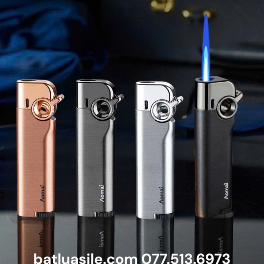 BẬT LỬA KHÒ AOMAI 7210 AM7210 KIM LOẠI - XÀI GAS