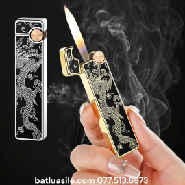 BẬT LỬA GA ĐÁ LIGHTER 266 HỌA TIẾT HÌNH RỒNG ( XÀI GA )