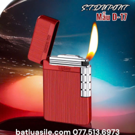 BẬT LỬA DUPONT GAS ĐÁ VÂN XƯỚC MẪU D-17 ( XÀI GA )