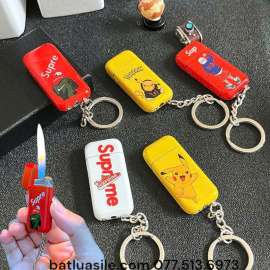 BẬT LỬA MÓC KHÓA GAS ĐÁ RÃNH TAY SUPREME NHIỀU HÌNH - XÀI GA