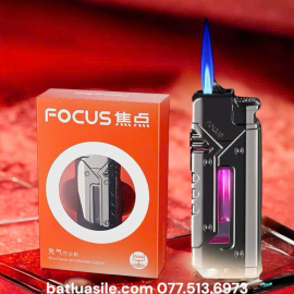BẬT LỬA KHÒ FOCUS 315 CÓ ĐÈN NHẤP NHÁY FULL BOX - XÀI GA