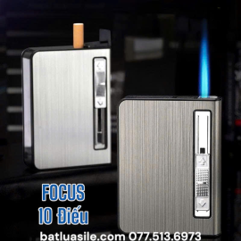 BẬT LỬA KHÒ HỘP THUỐC 2IN1 ĐỰNG ĐƯỢC 10 ĐIẾU - XÀI GA