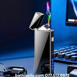 BẬT LỬA ĐIỆN 4 TIA PLASMAS JL338 CÓ ĐÈN LED HIỂN THỊ PIN - SẠC ĐIỆN