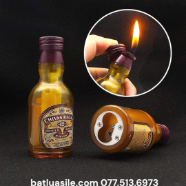 BẬT LỬA HÌNH CHAI RƯỢU CHIVAS - XÀI GAS