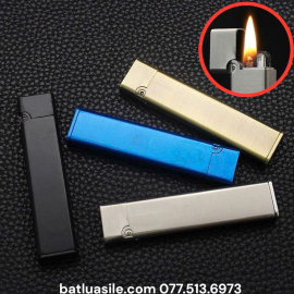 BẬT LỬA XĂNG ĐÁ ZORRO ZR-724 TRƠN SIÊU MỎNG KIM LOẠI - XÀI XĂNG